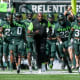Coach Mel Tucker and the Michigan State Spartans take the field before the game against Akron on Saturday, Sept. 10, 2022, at Spartan Stadium in East Lansing. 220910 Msu Akron Fb 063a